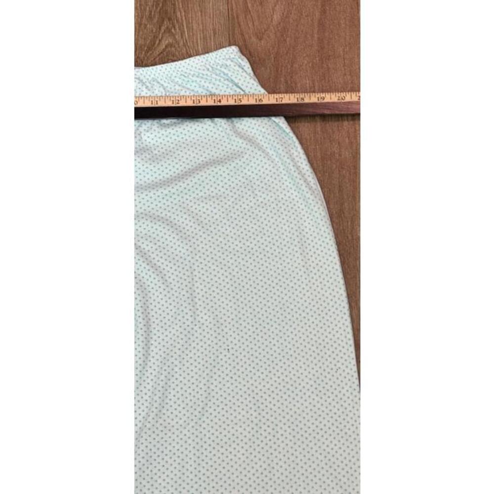 Karen Neuburger Med Top. XL Bottoms PJ Set Lt Blue Polka Dots Long Sleeve - Picture 7 of 9